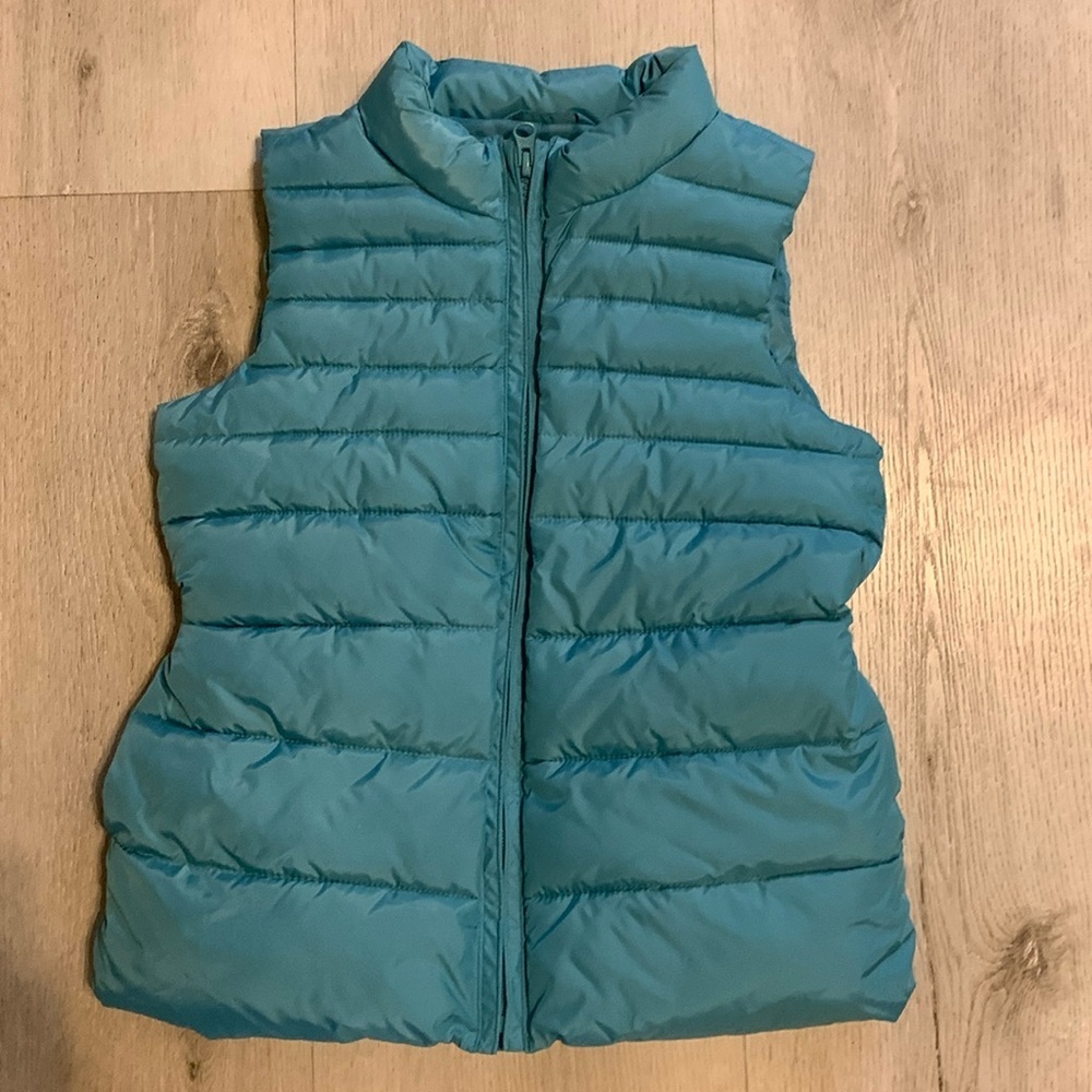 Gap size 8 girls vest blue Puffer zipper‎